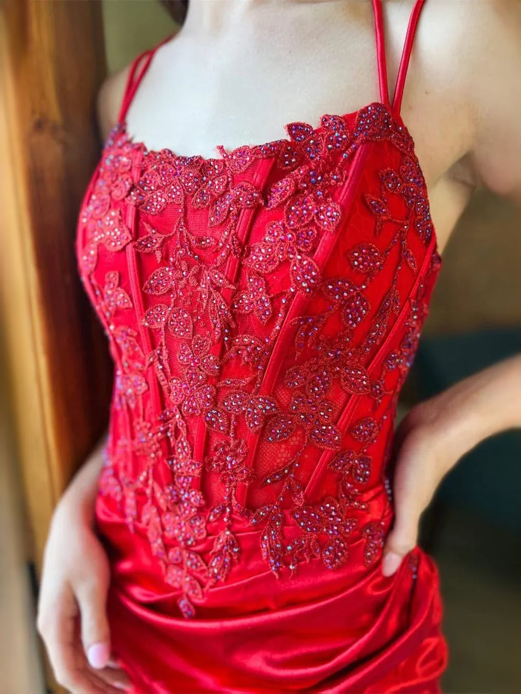 Royal Blue maxi prom dress, alternate view showing the overall dress design