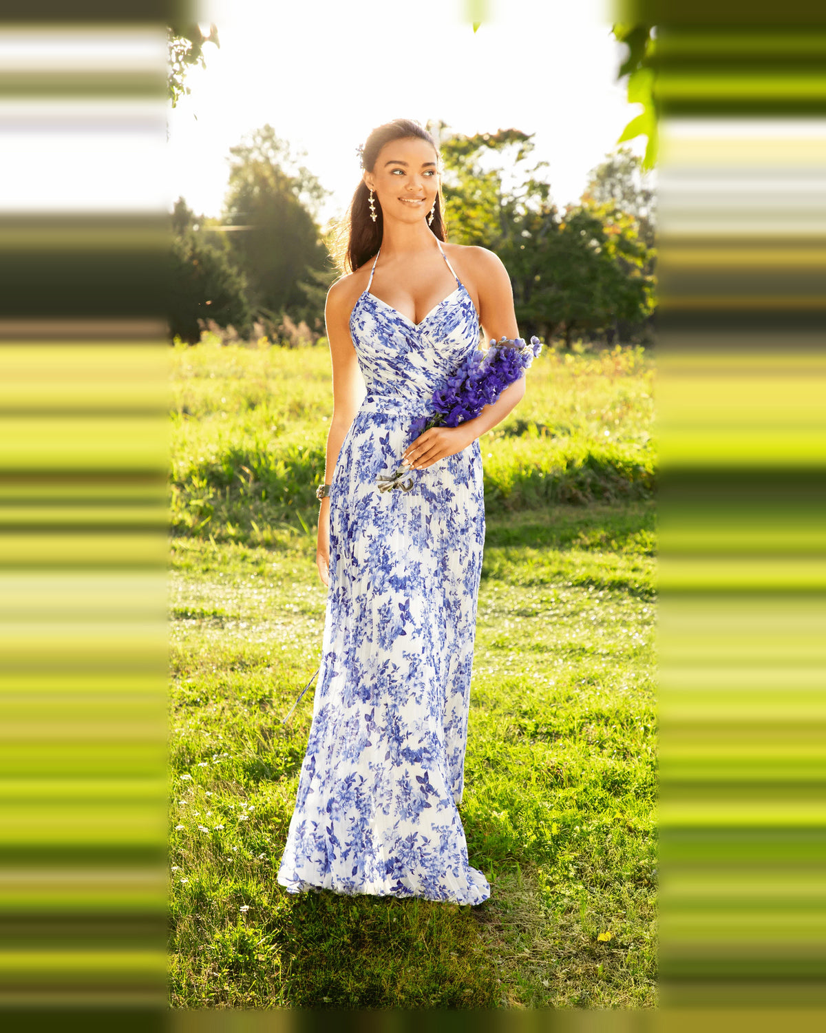 sweetheart a-line maxi prom dress - image 4