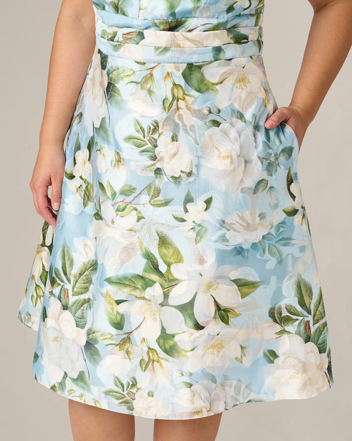 a-line midi mother of the bride dress - image 4