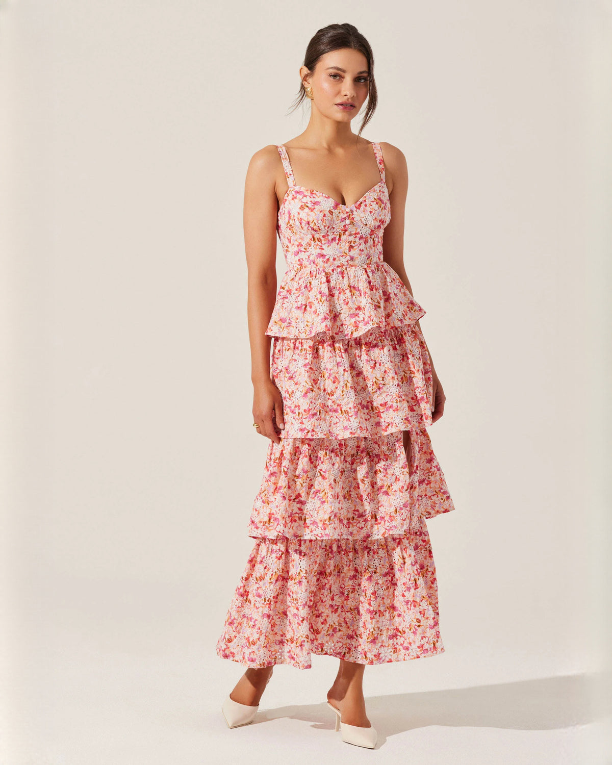 sleeveless chiffon a-line maxi bridesmaid dress - image 4