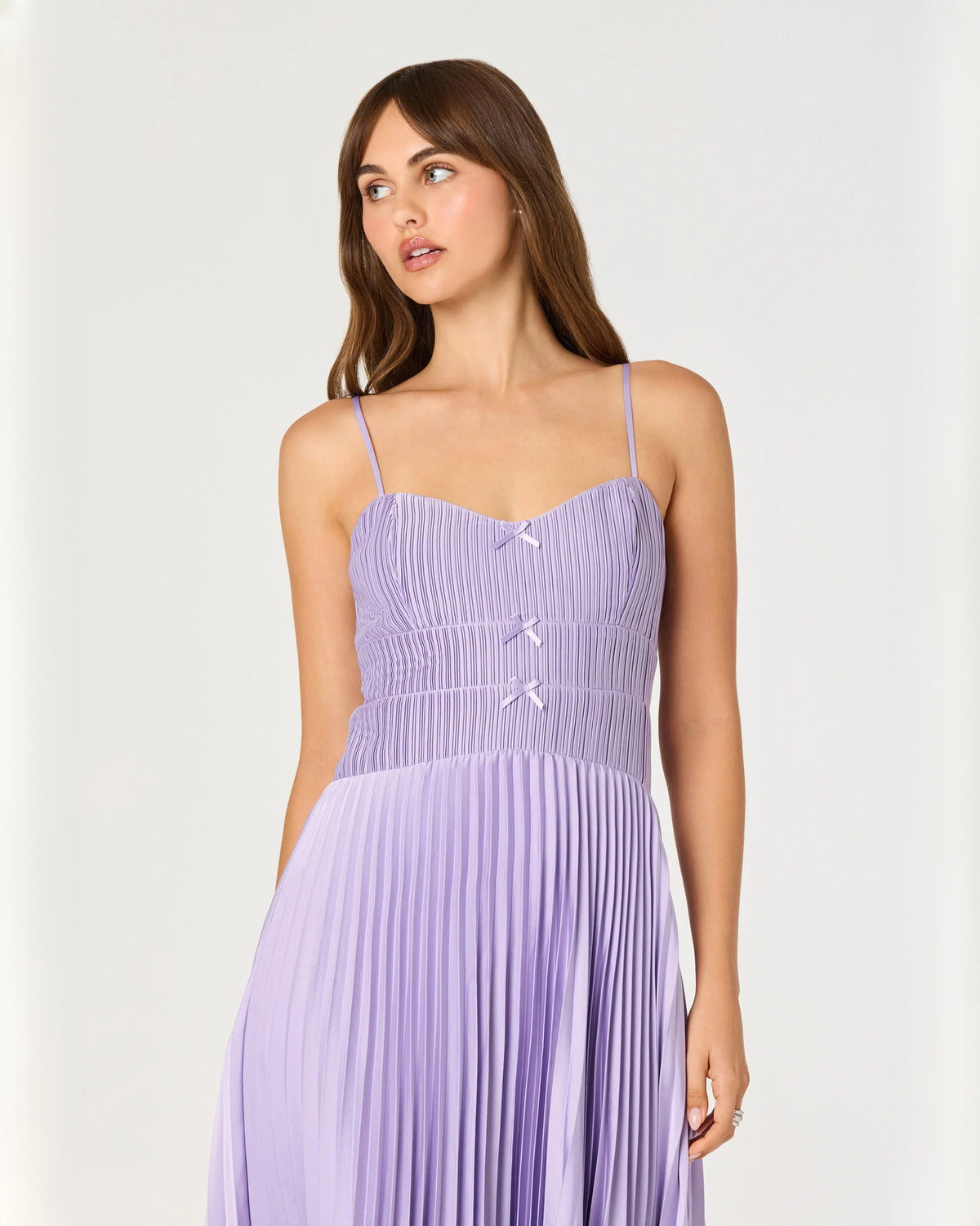 sleeveless chiffon a-line midi bridesmaid dress - image 4