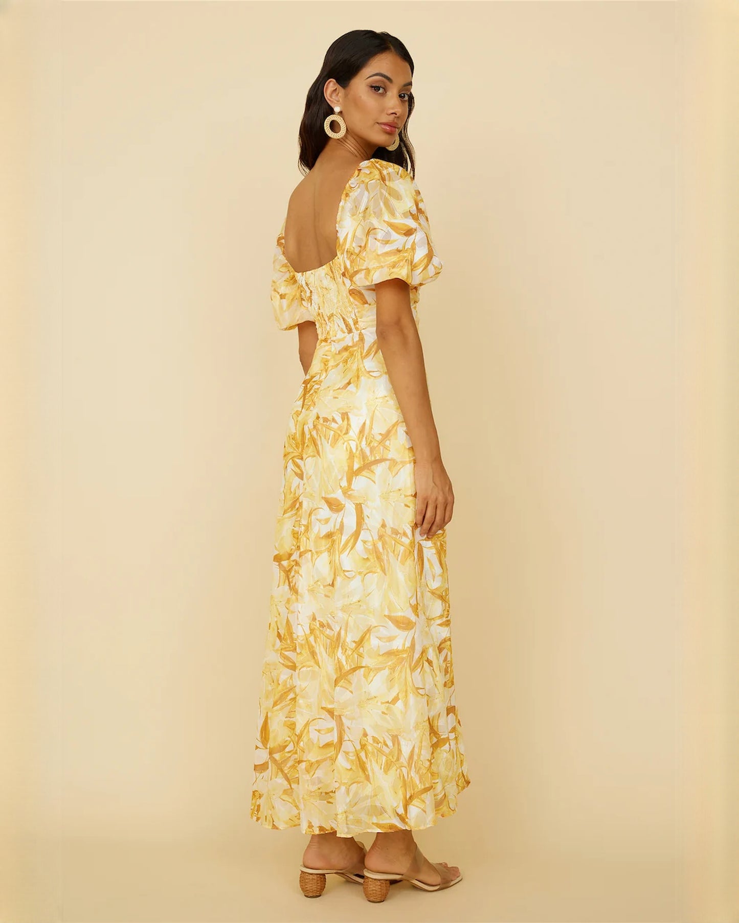sleeveless chiffon a-line maxi bridesmaid dress - image 4