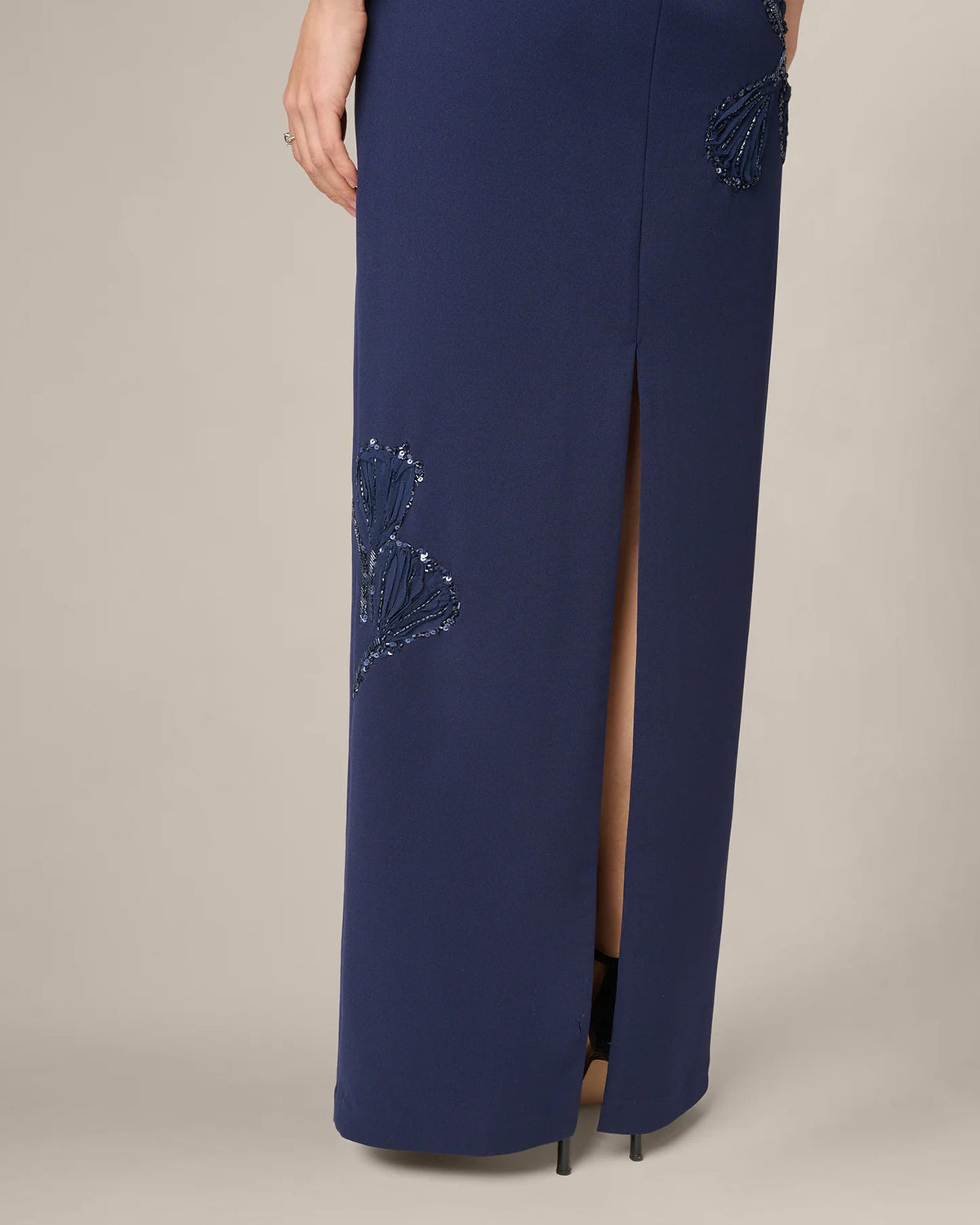 strapless sheath maxi mother of the bride dress - image 4