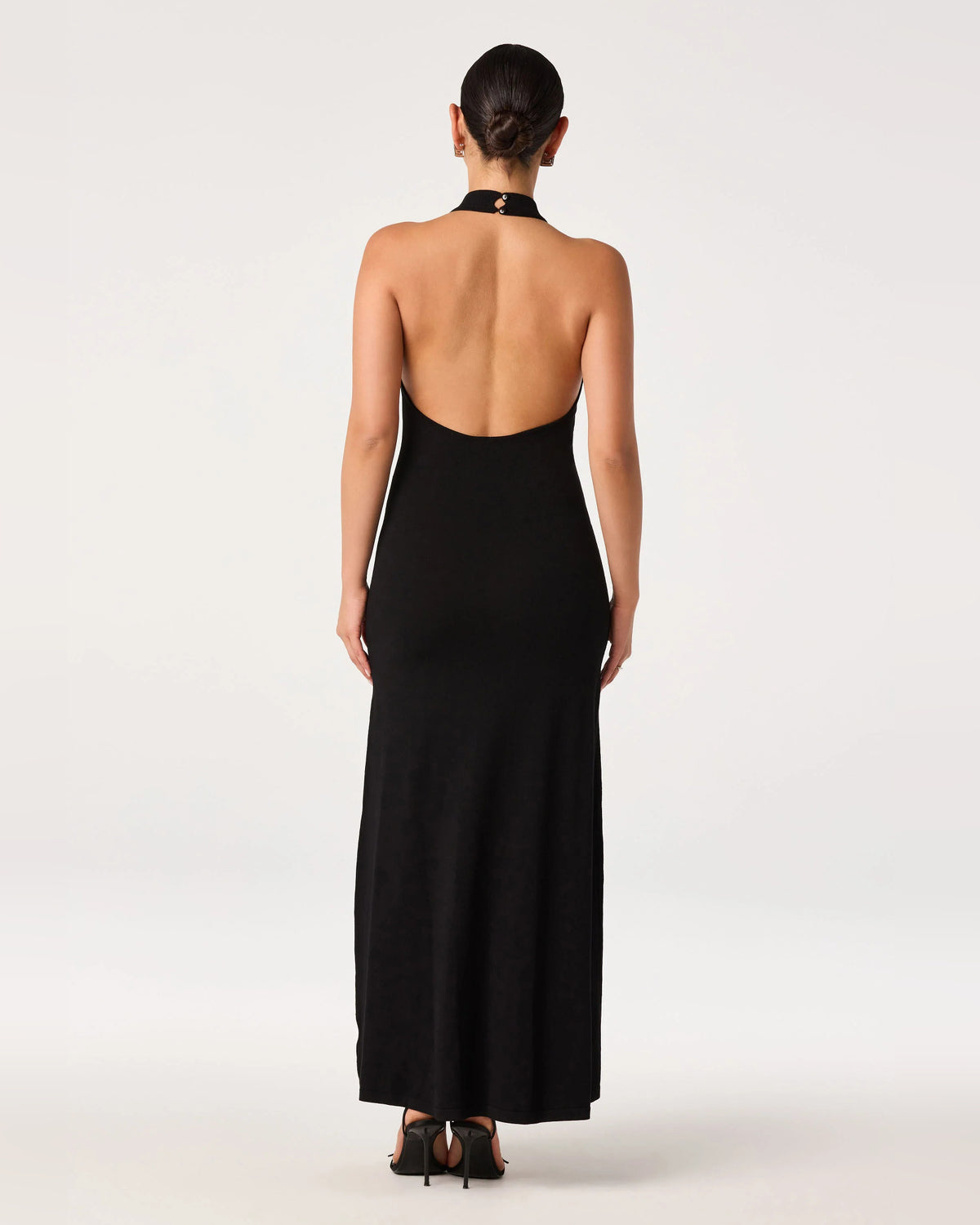 halter neck a-line maxi formal dress - image 4