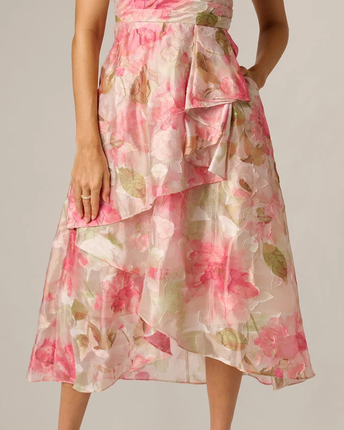 a-line midi mother of the bride dress - image 4