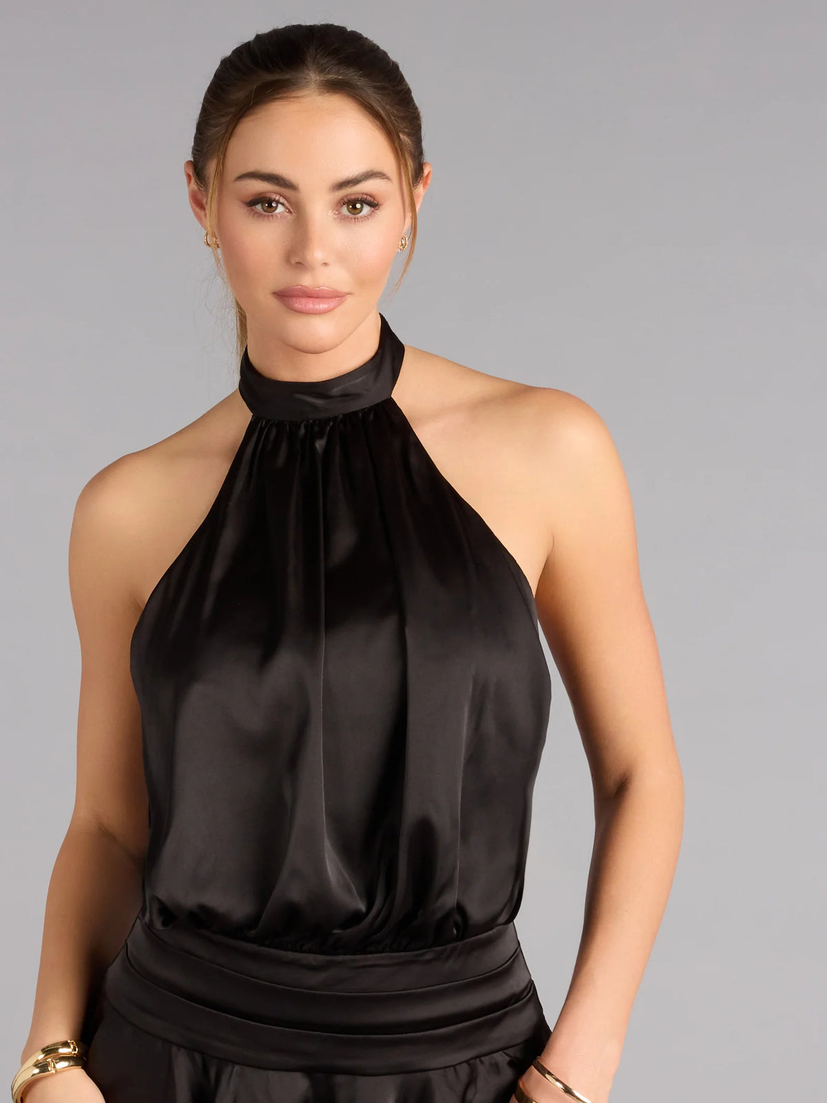 Black mini homecoming dress, alternate view showing the overall dress design