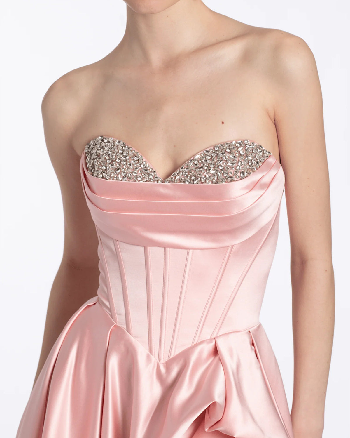 strapless a-line maxi prom dress - image 4