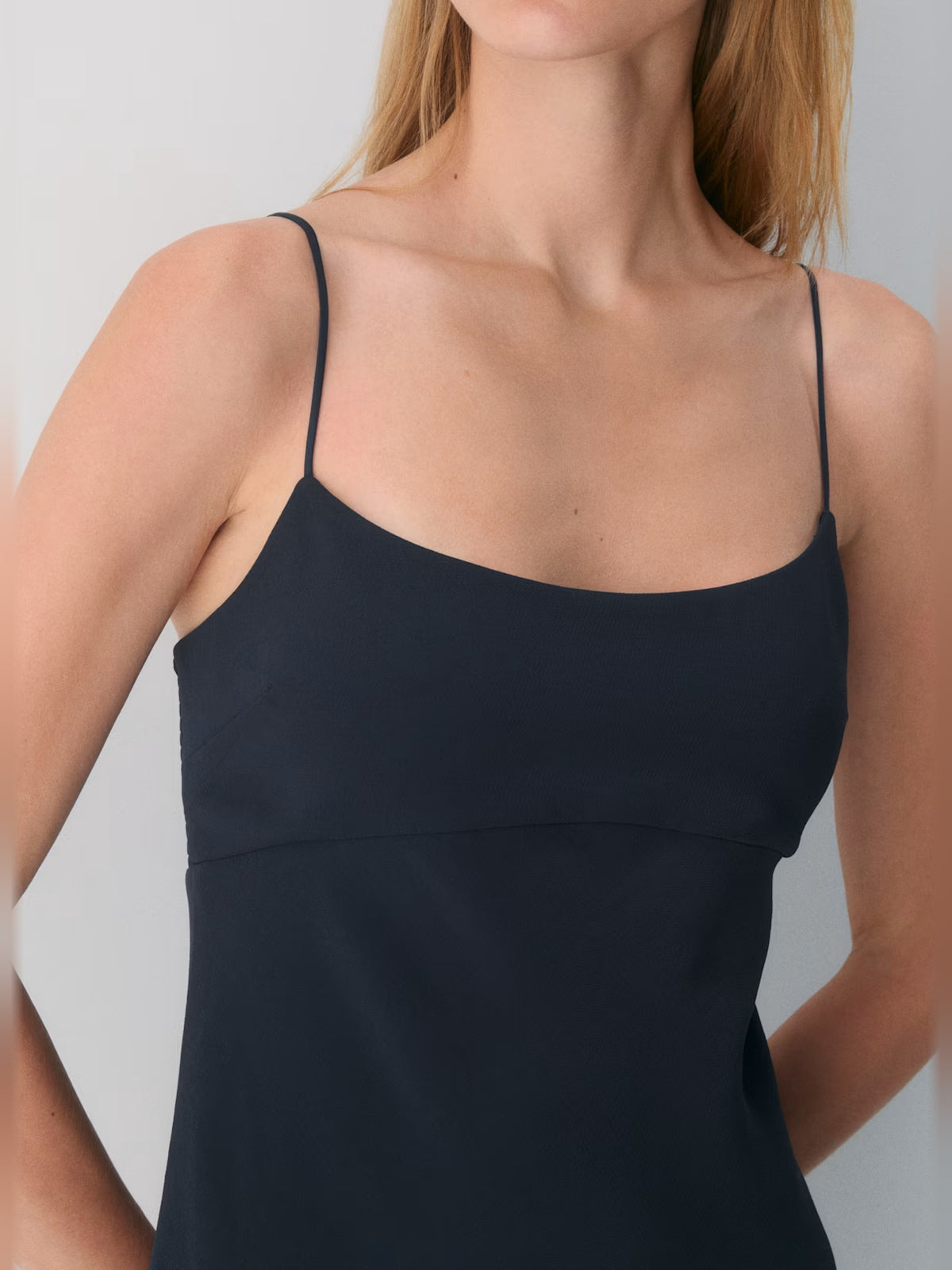 navy mini homecoming dress, alternate view showing the overall dress design