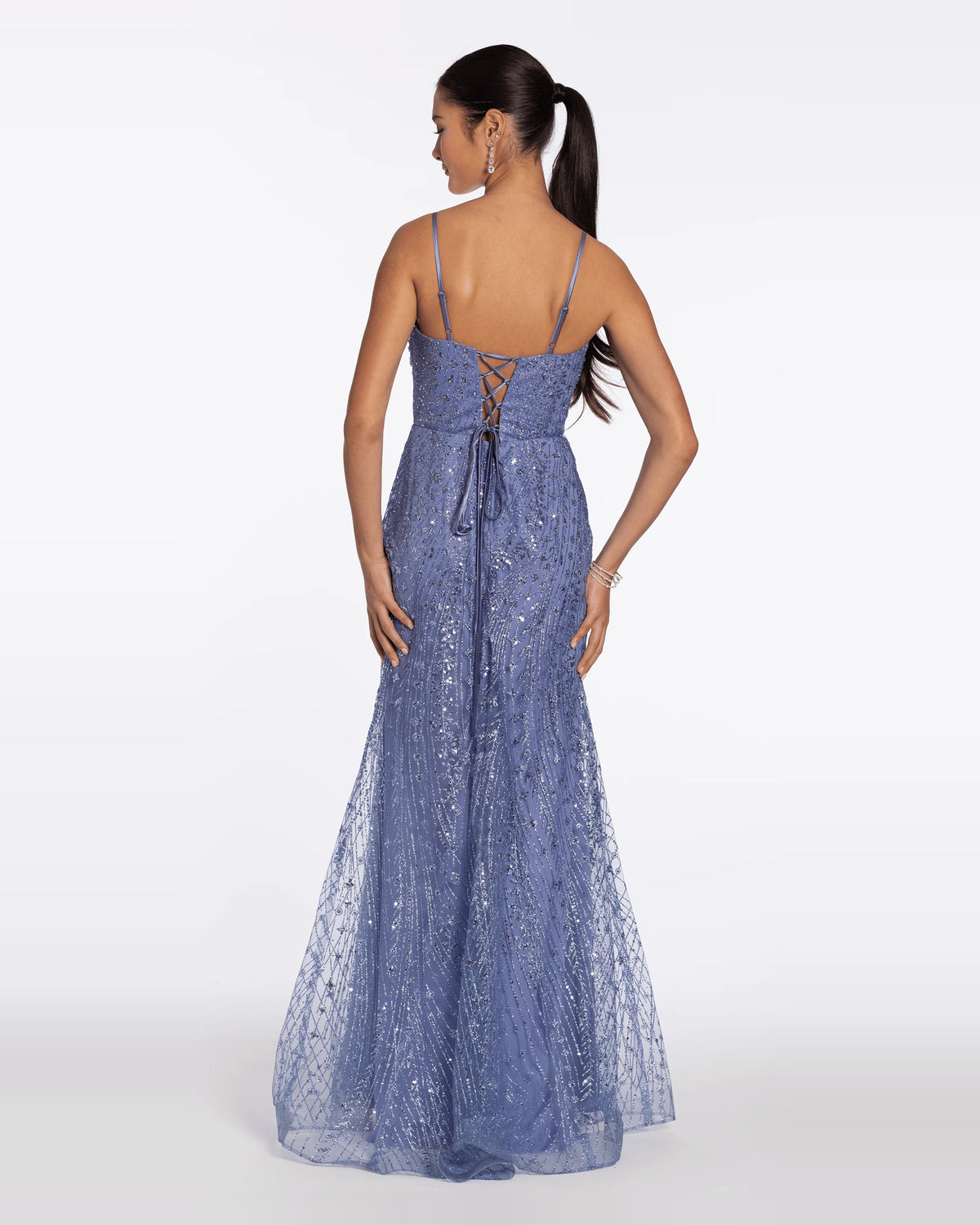 sweetheart trumpet maxi prom dress - image 4