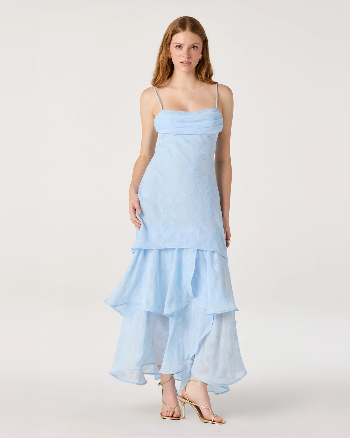 spaghetti strap a-line maxi formal dress - image 4