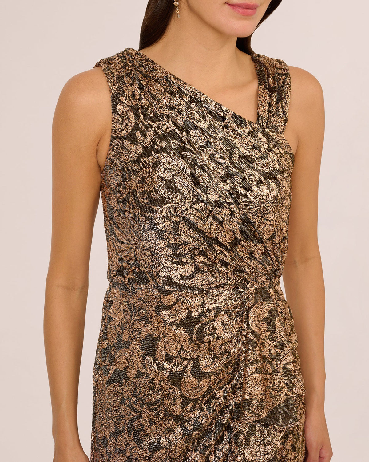 sleeveless a-line maxi mother of the bride dress - image 4