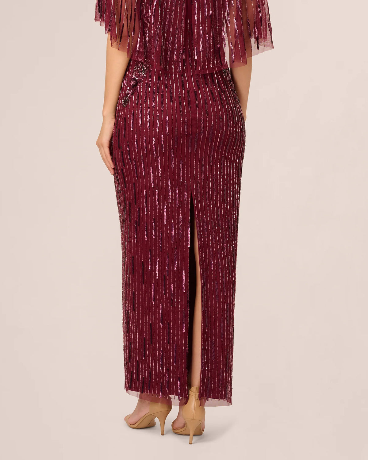 sheath maxi mother of the bride dress - image 4