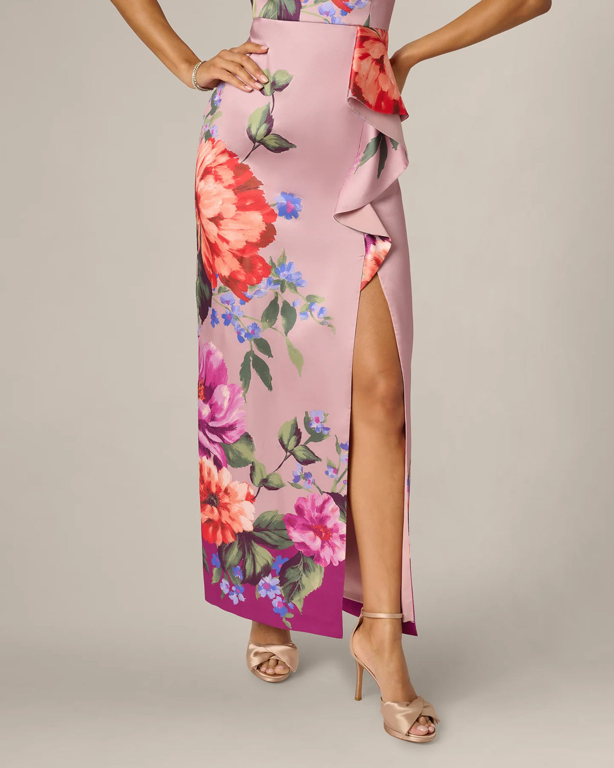sheath maxi mother of the bride dress - image 4