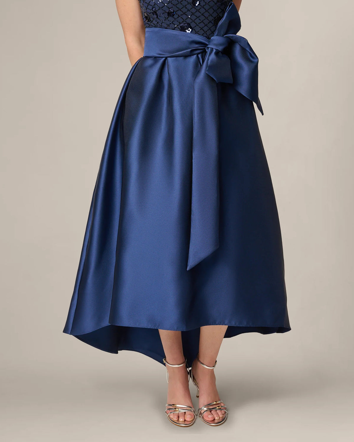 spaghetti strap a-line maxi mother of the bride dress - image 4