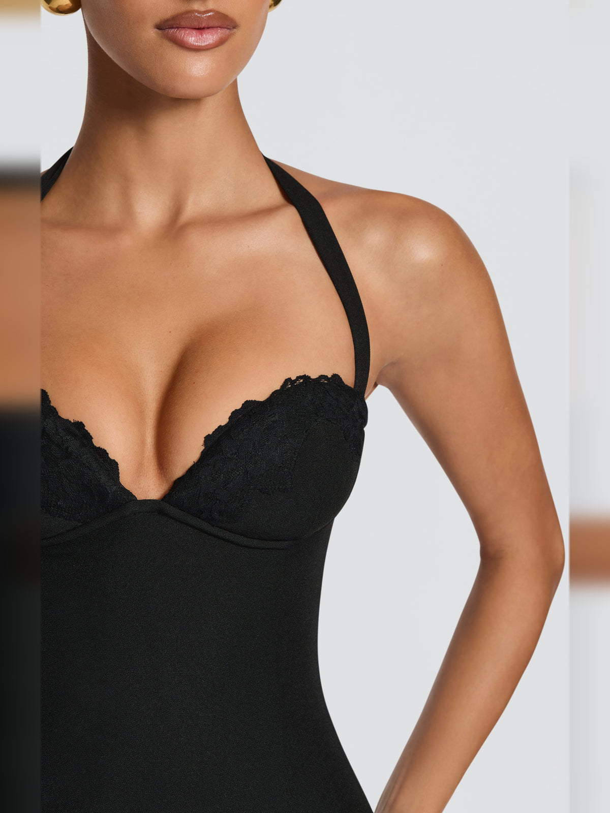 Black mini homecoming dress, alternate view showing the overall dress design