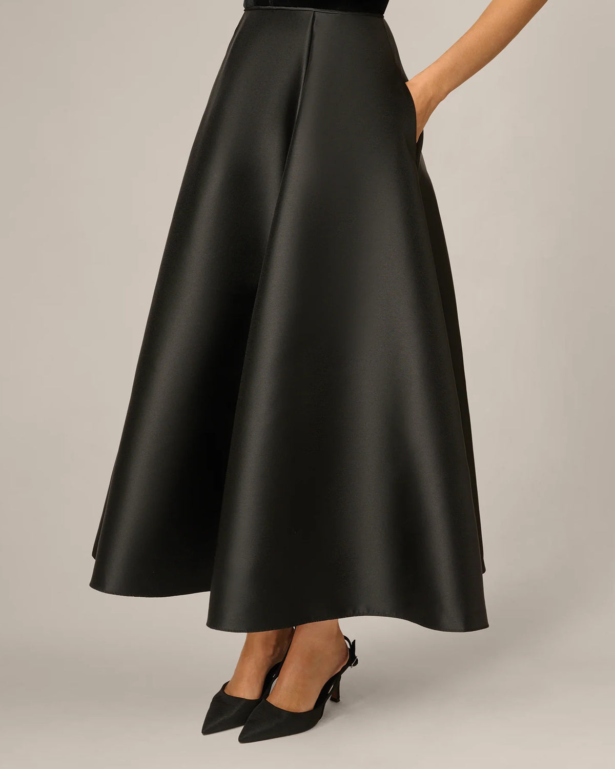 square neck a-line maxi mother of the bride dress - image 4