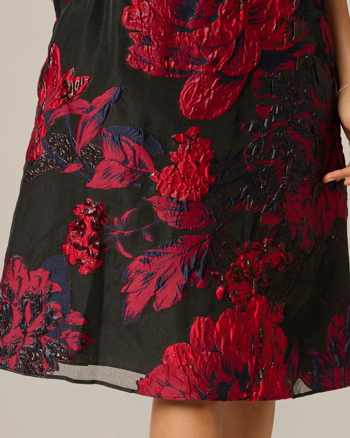 spaghetti strap a-line midi mother of the bride dress - image 4