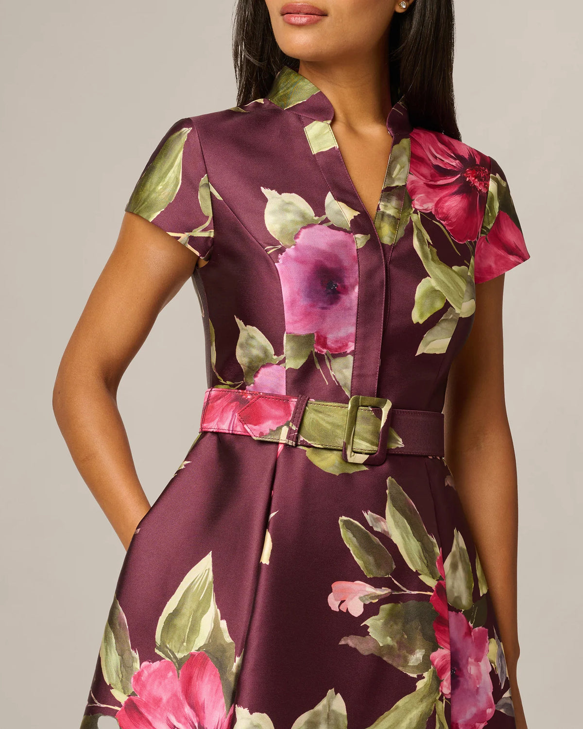 spaghetti strap a-line maxi mother of the bride dress - image 4