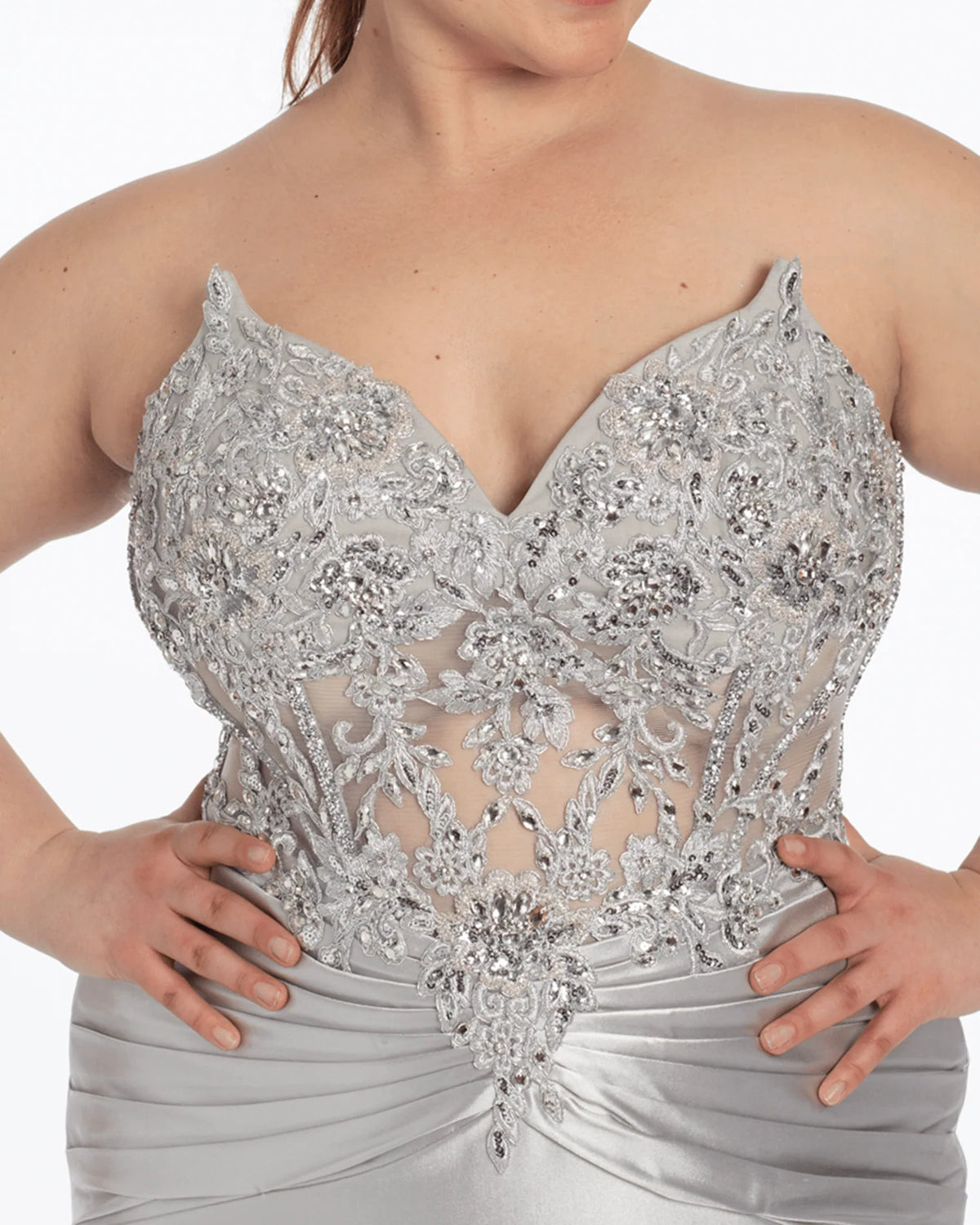 sweetheart column maxi prom dress - image 4