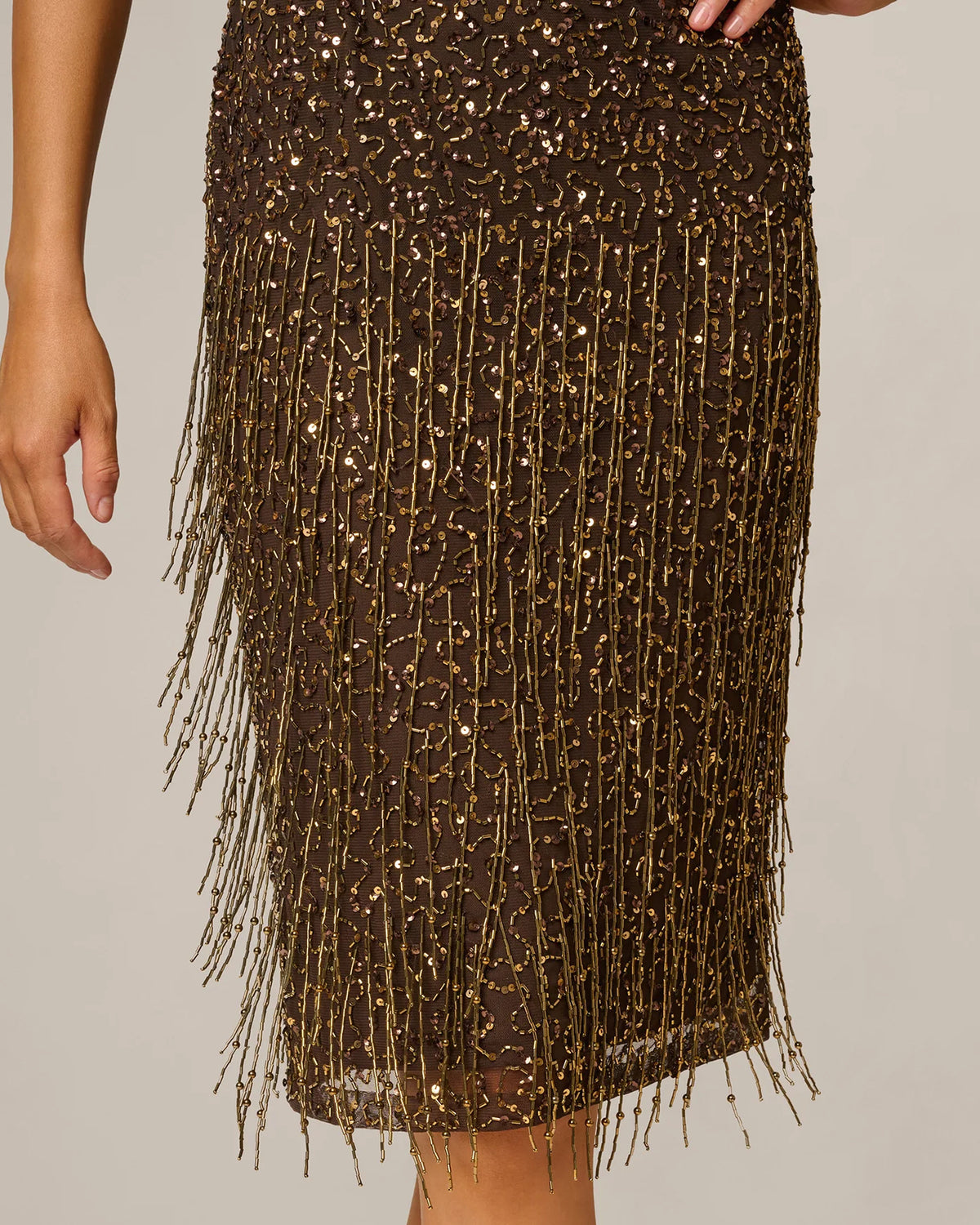 square neck a-line maxi mother of the bride dress - image 4
