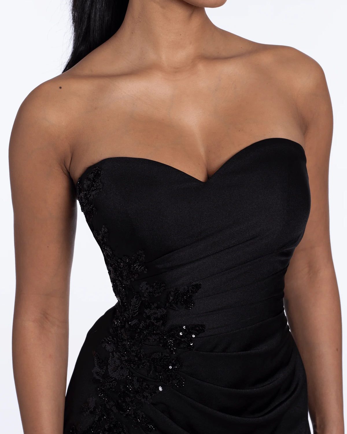 sweetheart column maxi prom dress - image 4