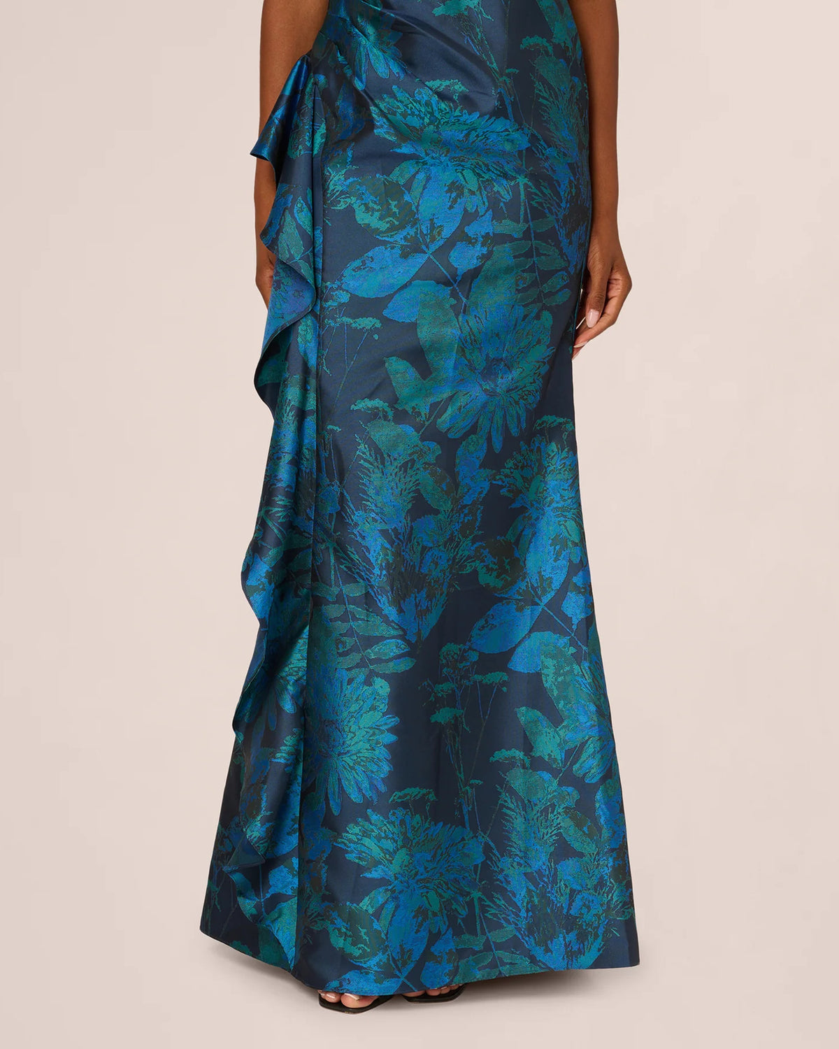 strapless a-line maxi mother of the bride dress - image 4