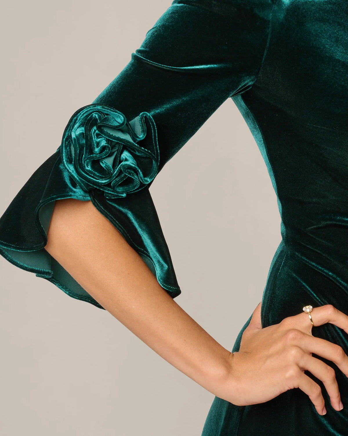 off-shoulder a-line maxi mother of the bride dress - image 4