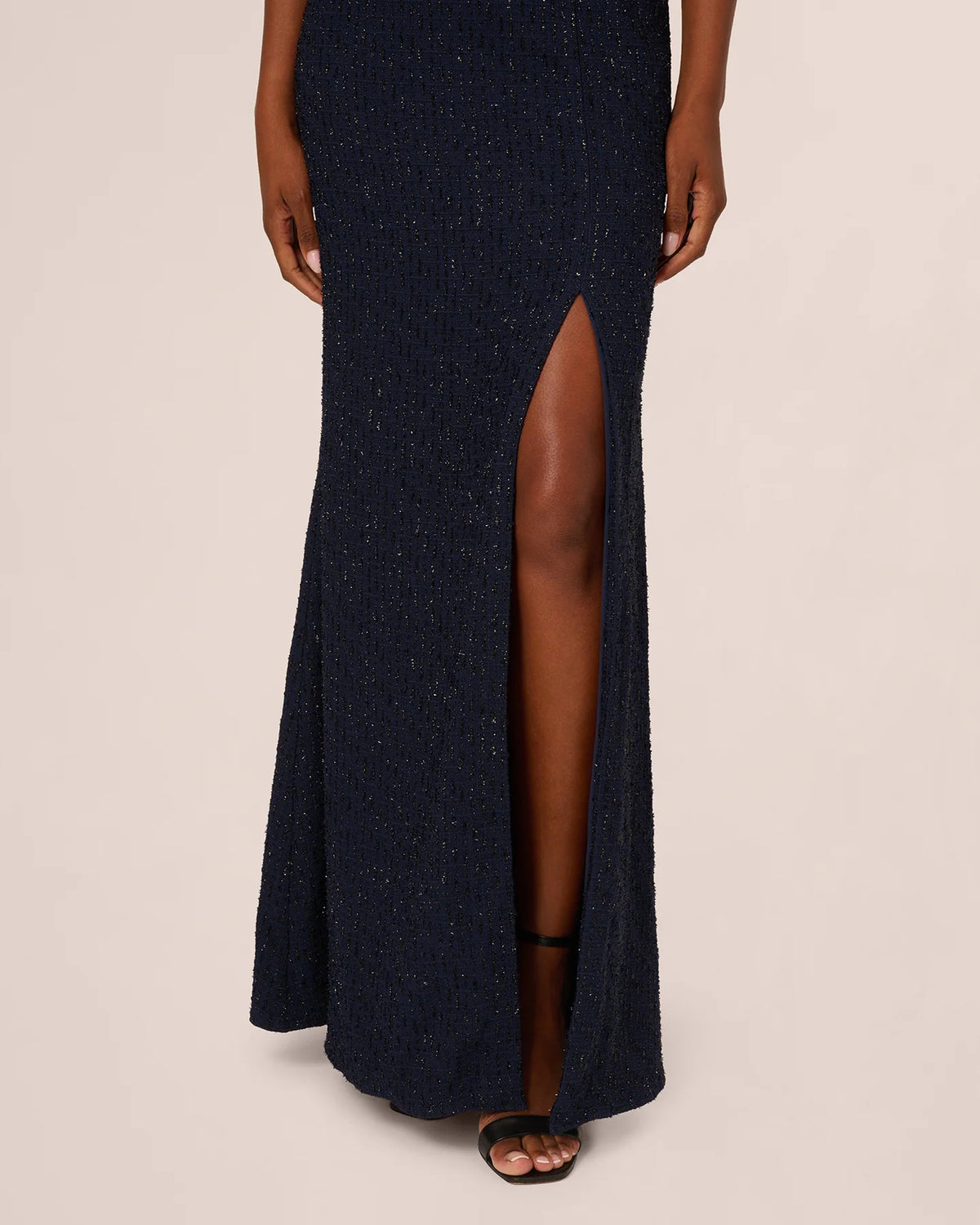 off-shoulder a-line maxi mother of the bride dress - image 4