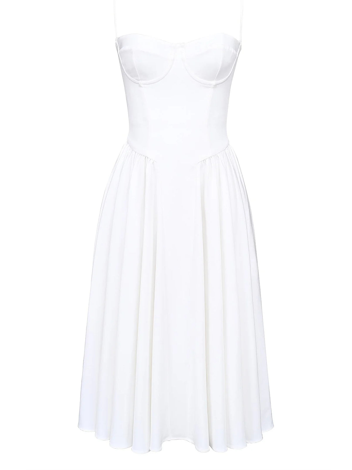 Ivory short homecoming dress, alternate view showing the overall dress design