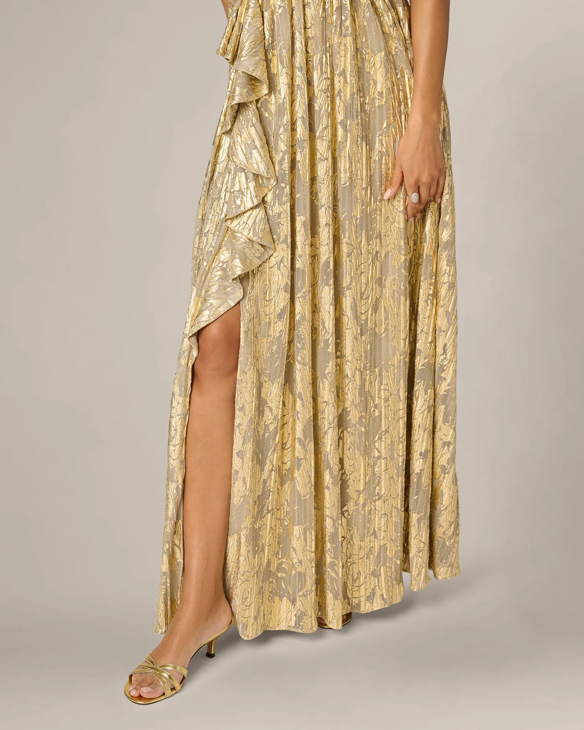 sleeveless a-line maxi mother of the bride dress - image 4