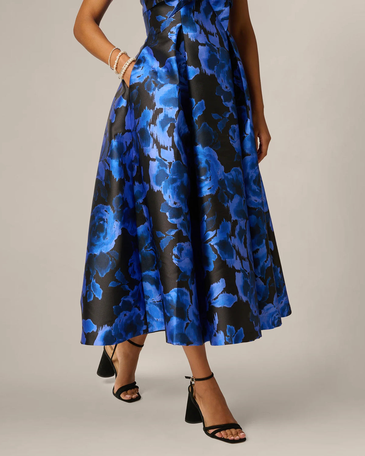spaghetti strap a-line maxi mother of the bride dress - image 4