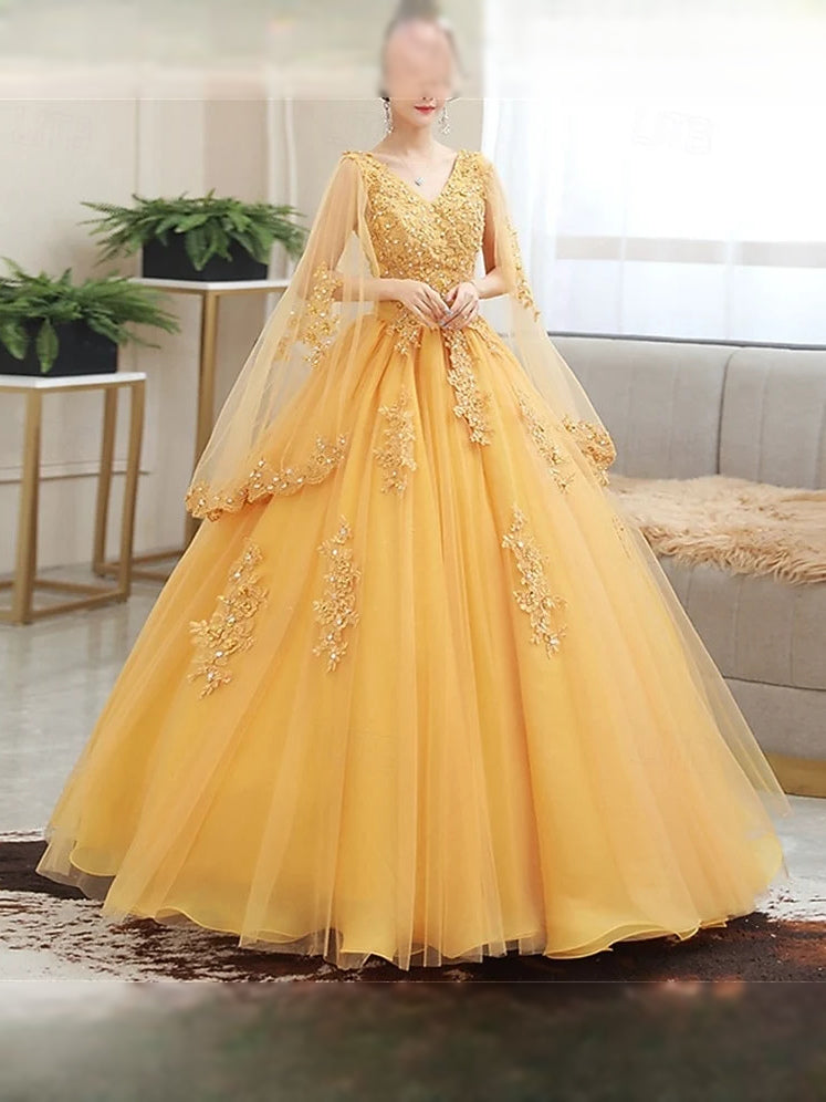 Sky Blue floor-length prom dress, alternate view showing the overall dress design