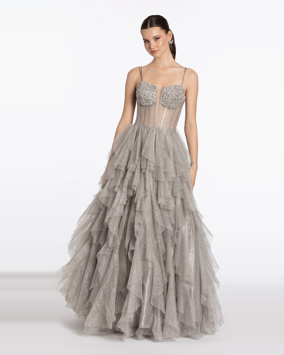 sweetheart ball-gown floor-length prom dress - image 4