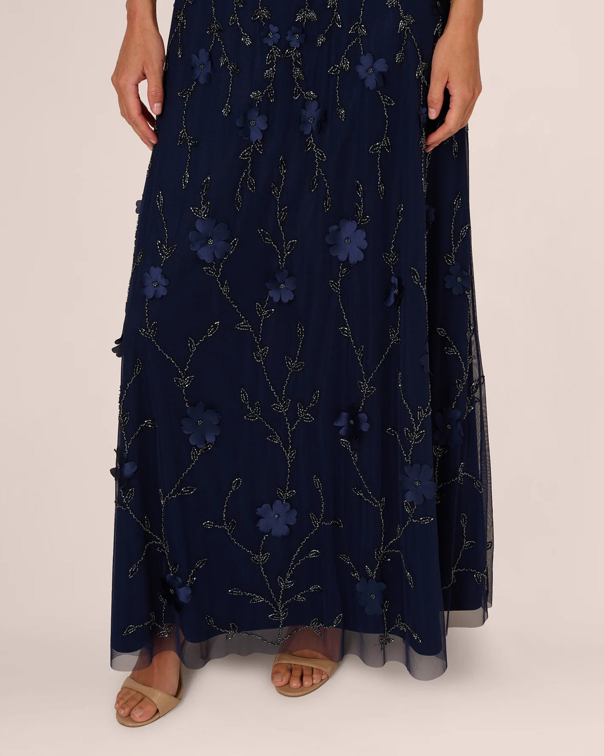sleeveless a-line maxi mother of the bride dress - image 4