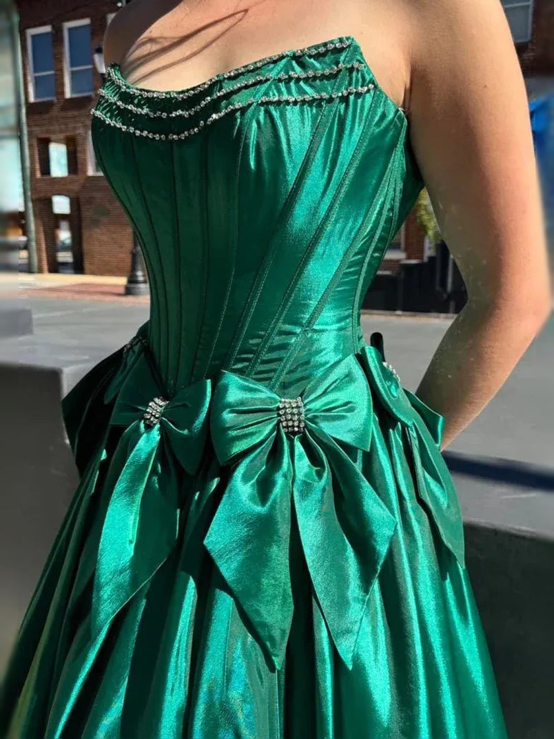 Hot Pink floor-length prom dress, alternate view showing the overall dress design