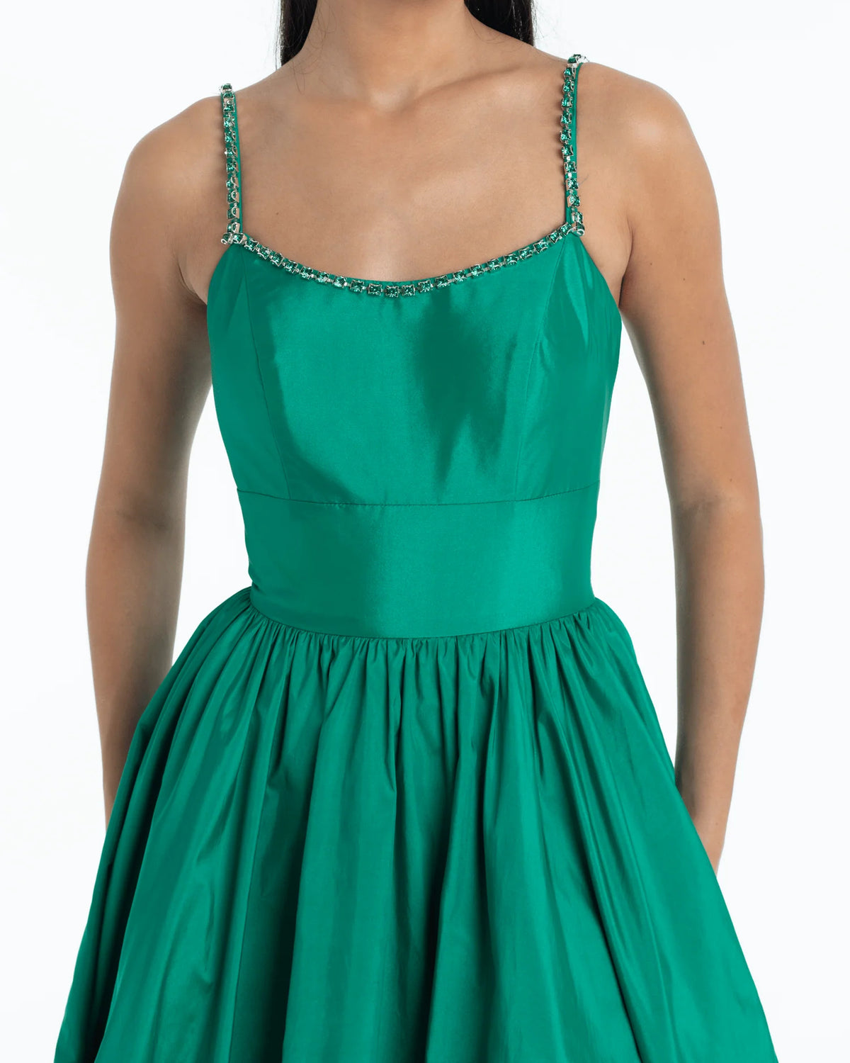 jewel neck ball-gown floor-length prom dress - image 4