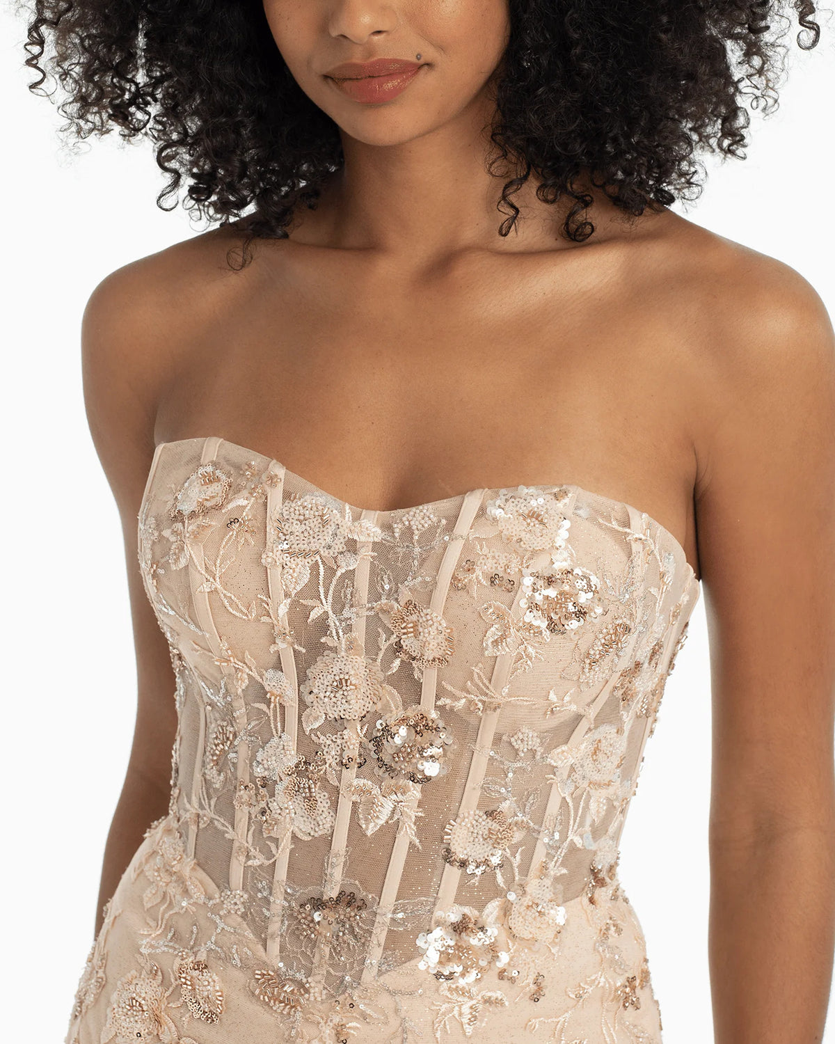 strapless trumpet maxi prom dress - image 4