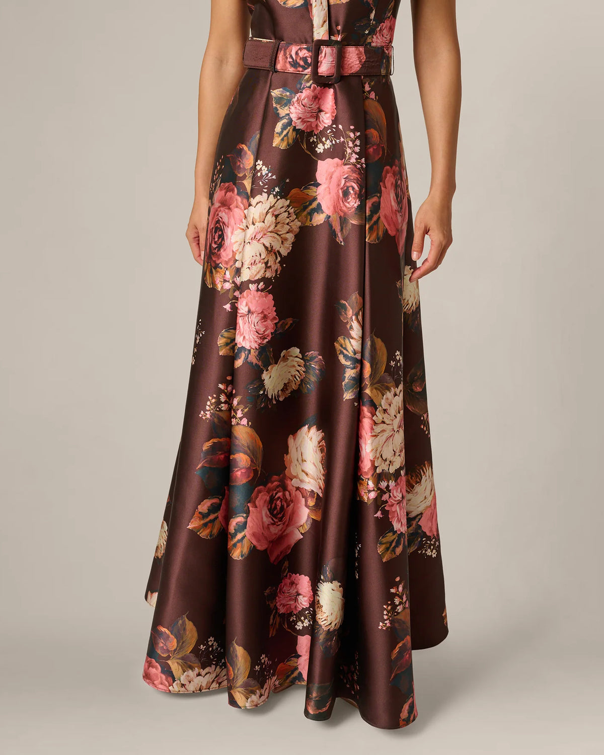 short-sleeve a-line maxi mother of the bride dress - image 4