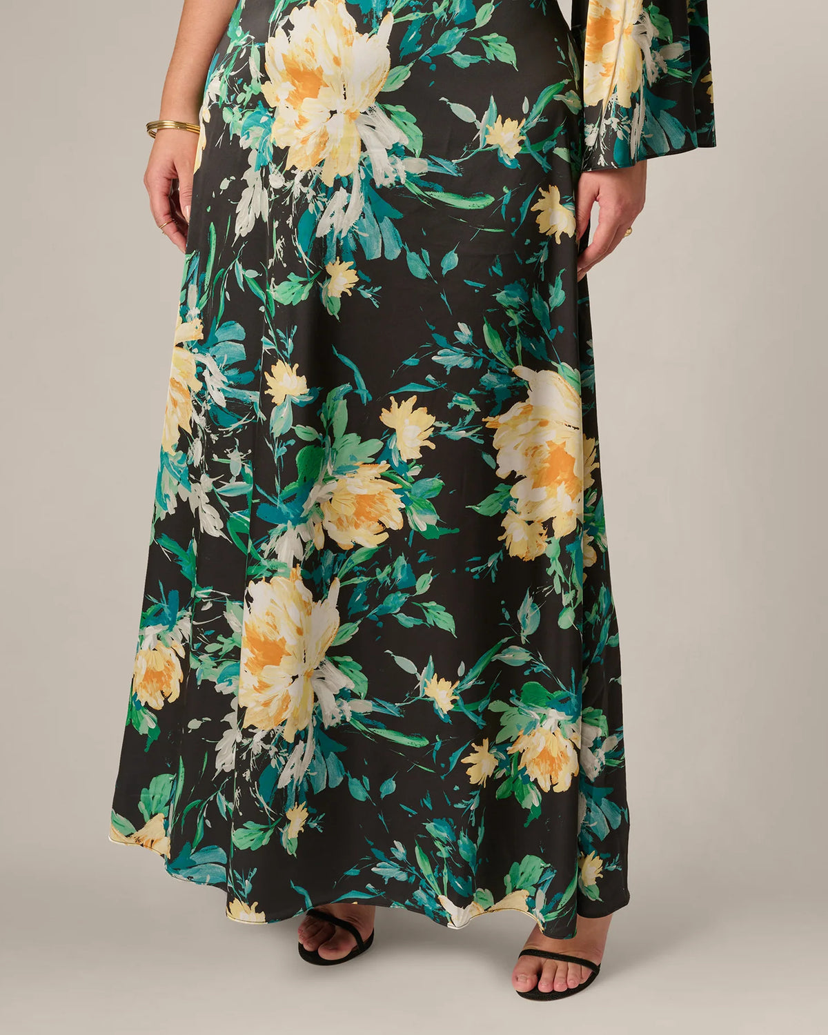 one-shoulder a-line maxi mother of the bride dress - image 4