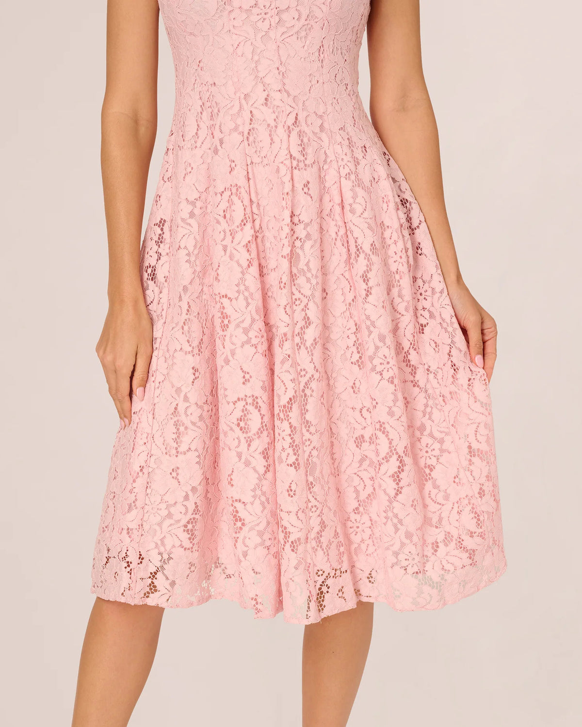 cap-sleeve a-line midi mother of the bride dress - image 4