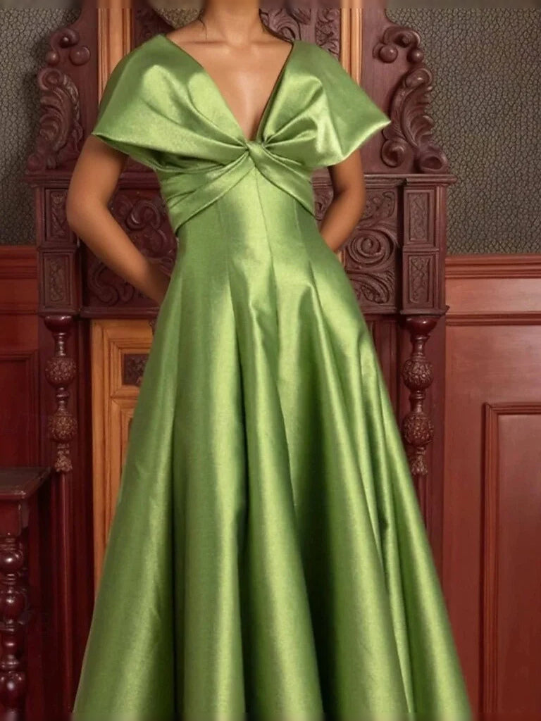 Clover floor-length prom dress, alternate view showing the overall dress design