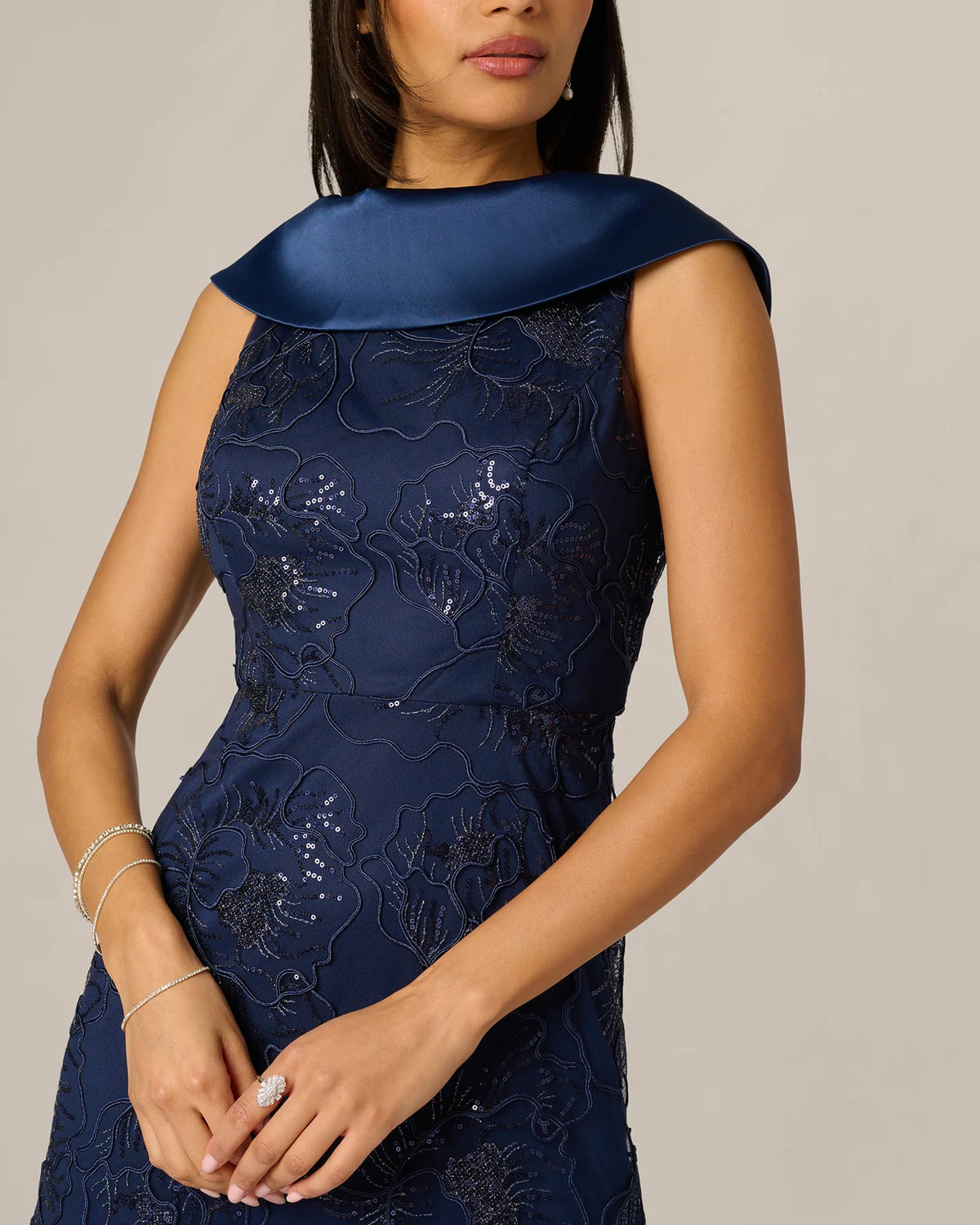 a-line maxi mother of the bride dress - image 4