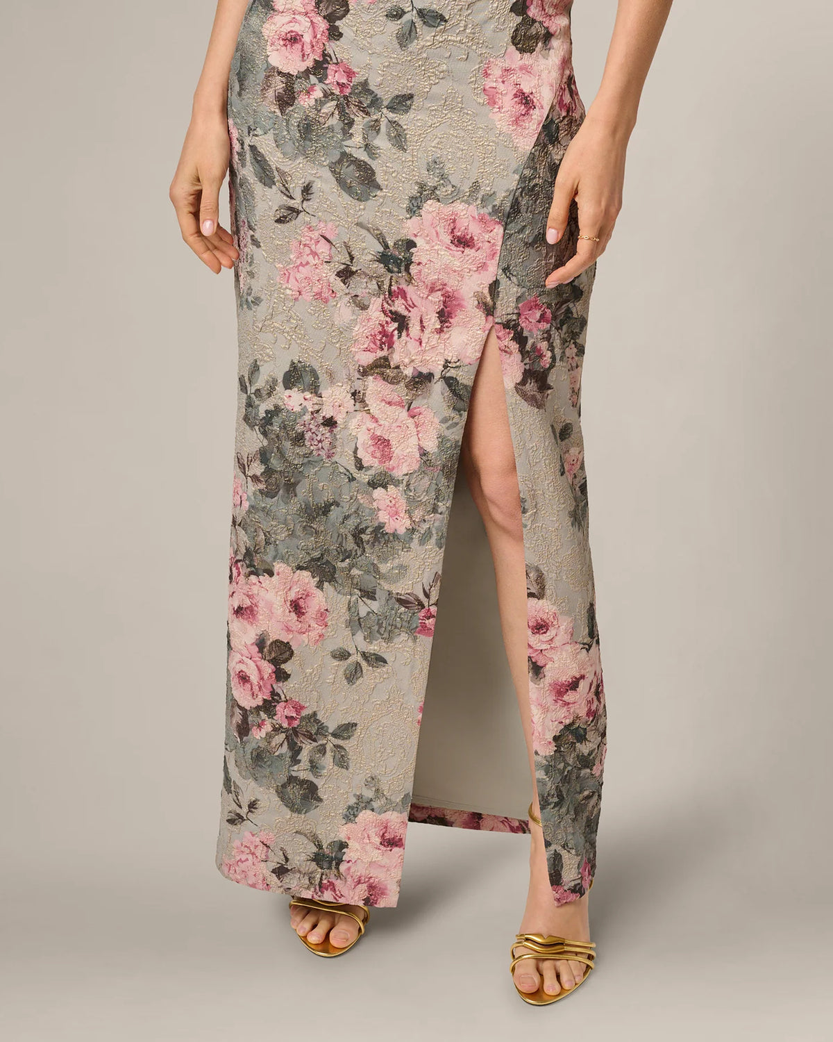 strapless sheath maxi mother of the bride dress - image 4