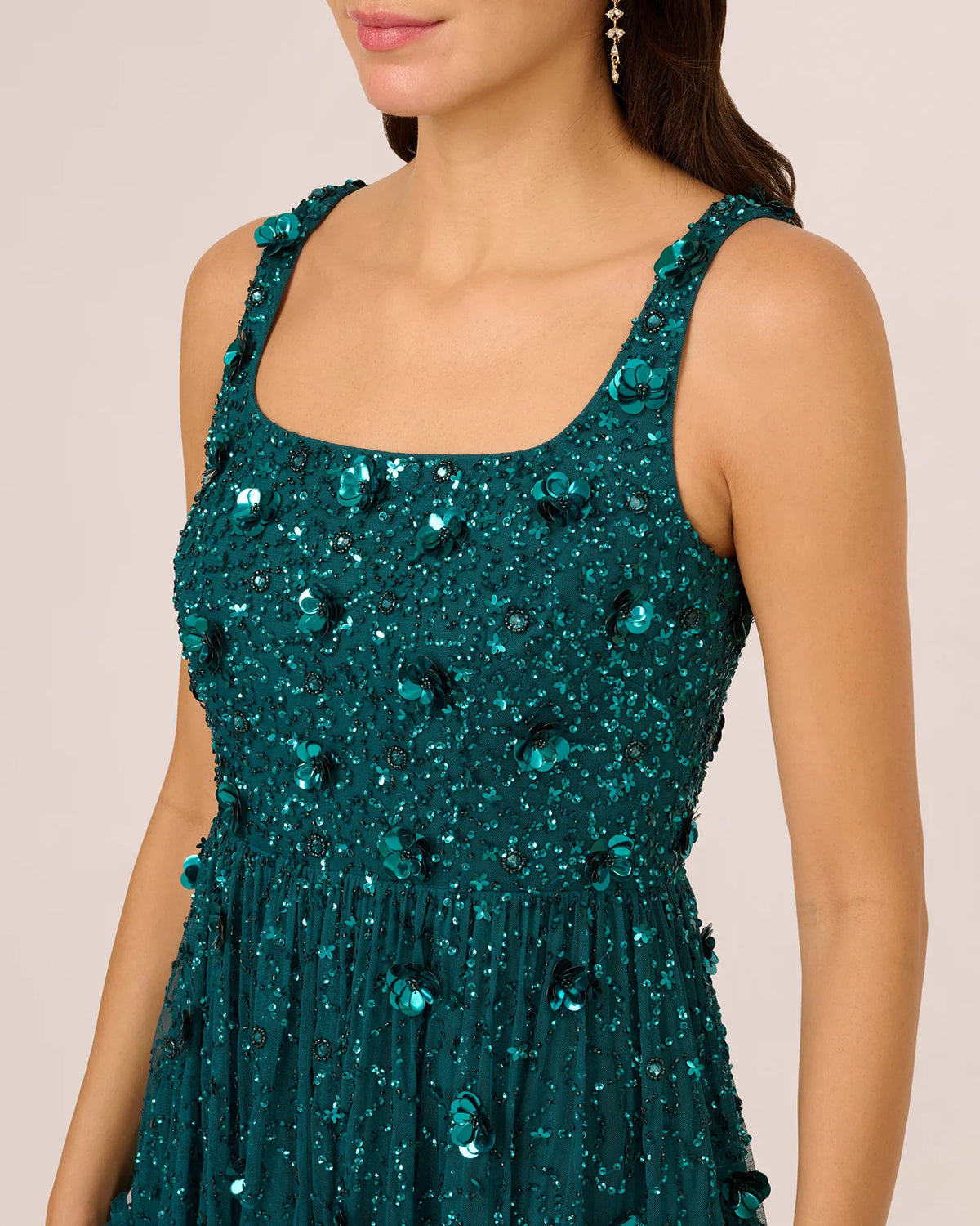 sleeveless a-line midi mother of the bride dress - image 4