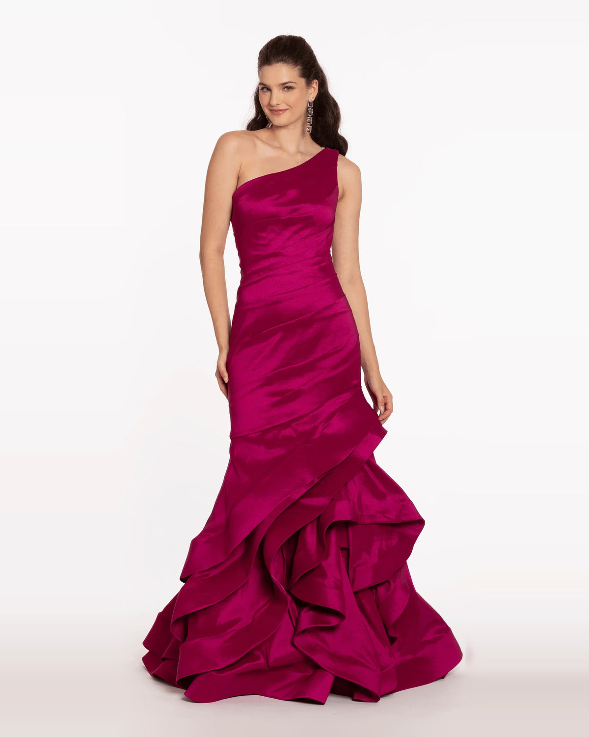 one shoulder mermaid maxi prom dress - image 4