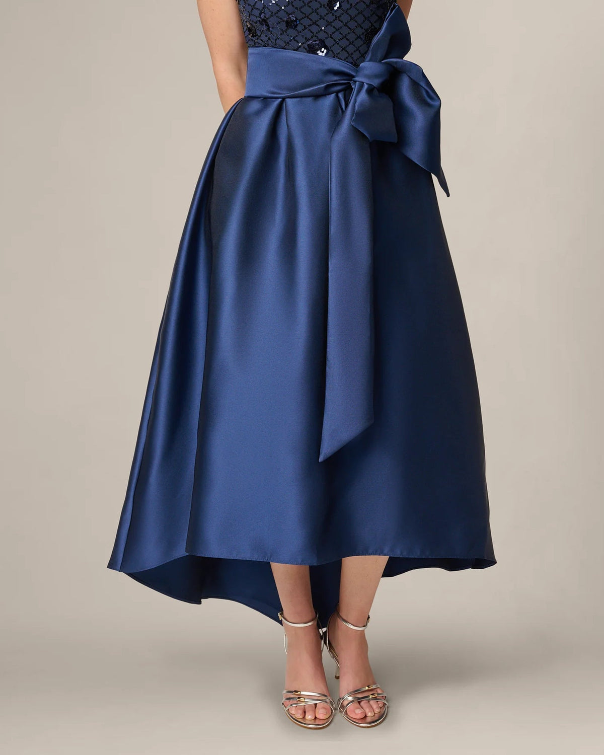 spaghetti strap a-line maxi mother of the bride dress - image 4