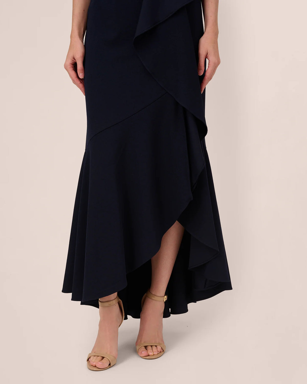one-shoulder a-line maxi mother of the bride dress - image 4