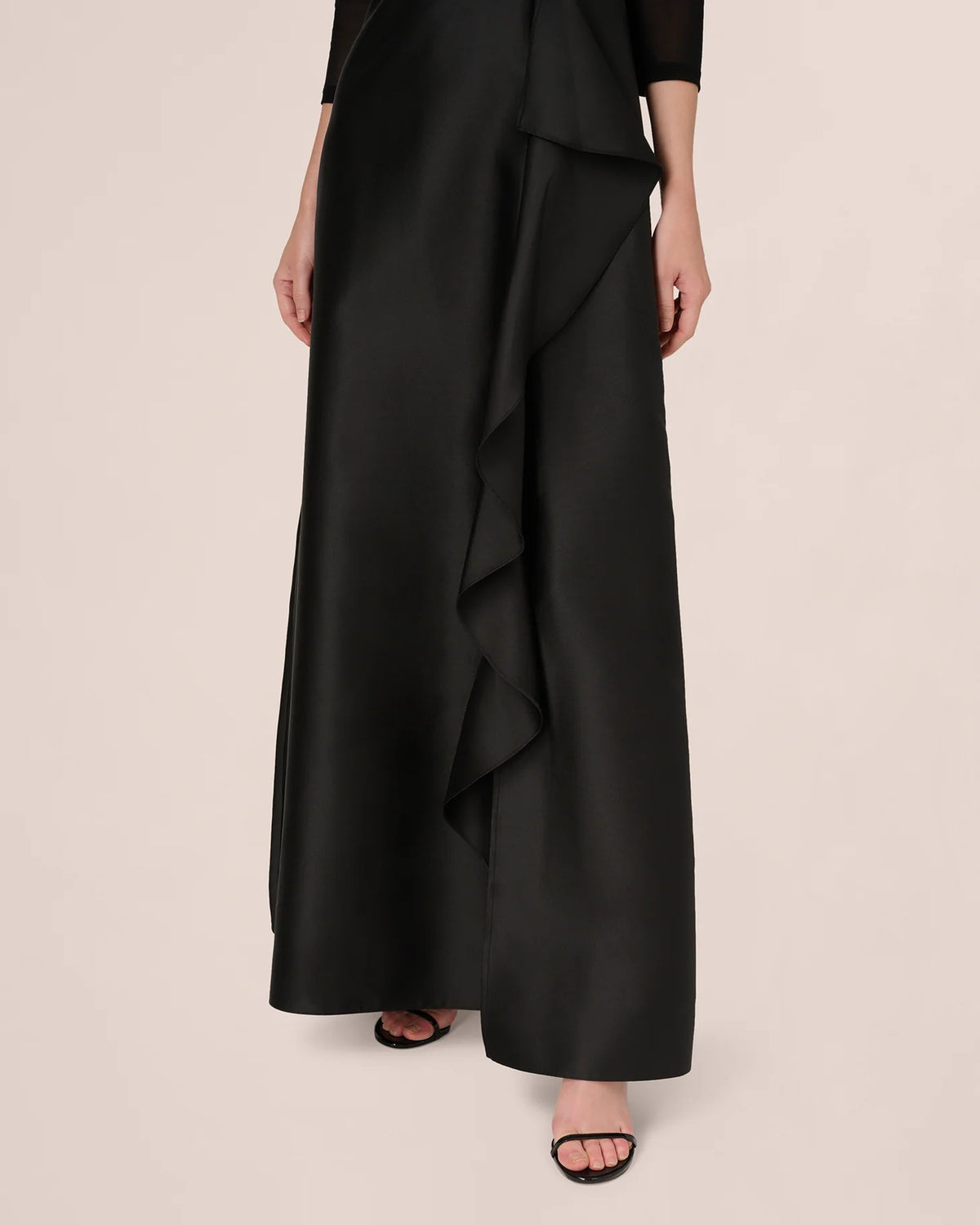 off-shoulder a-line maxi mother of the bride dress - image 4