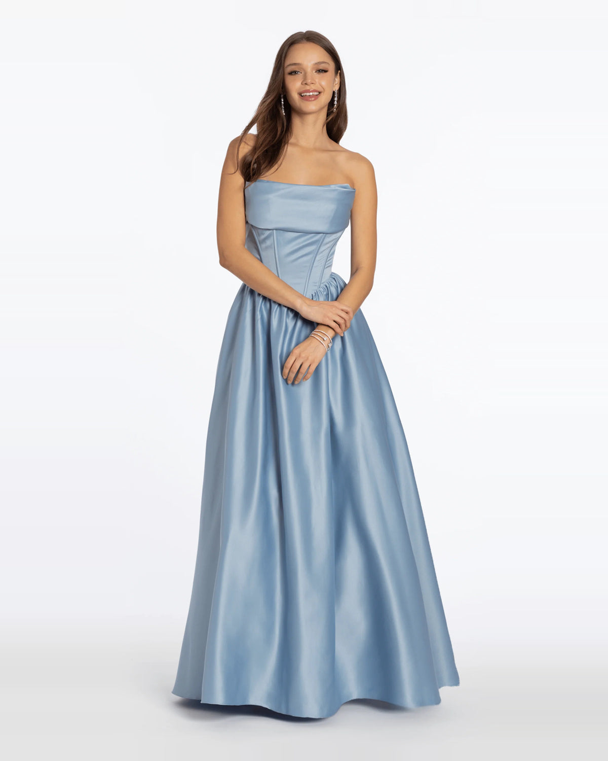 strapless ball-gown maxi prom dress - image 4
