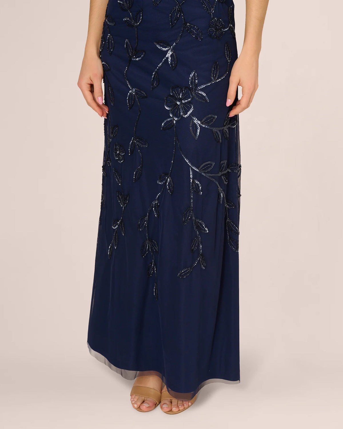 sleeveless mermaid maxi mother of the bride dress - image 4